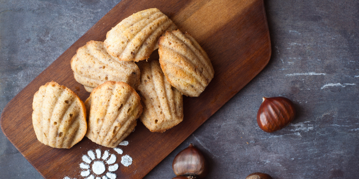 BOLACHAS DE CASTANHAS E CANELA