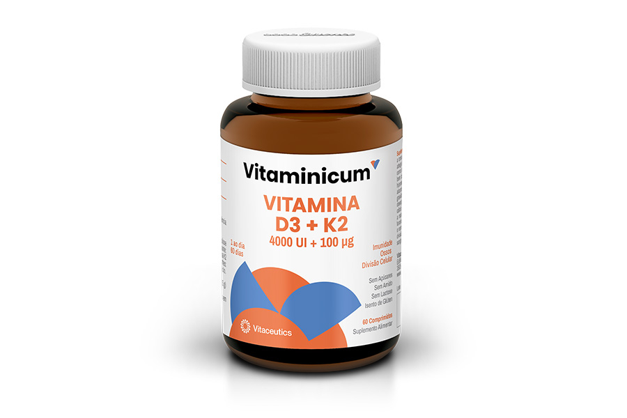 VITAMINICUM VITAMINA D3 + K2 | 60 comprimidos